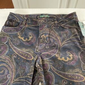 Lauren Ralph Lauren Multicolor Paisley Jeans